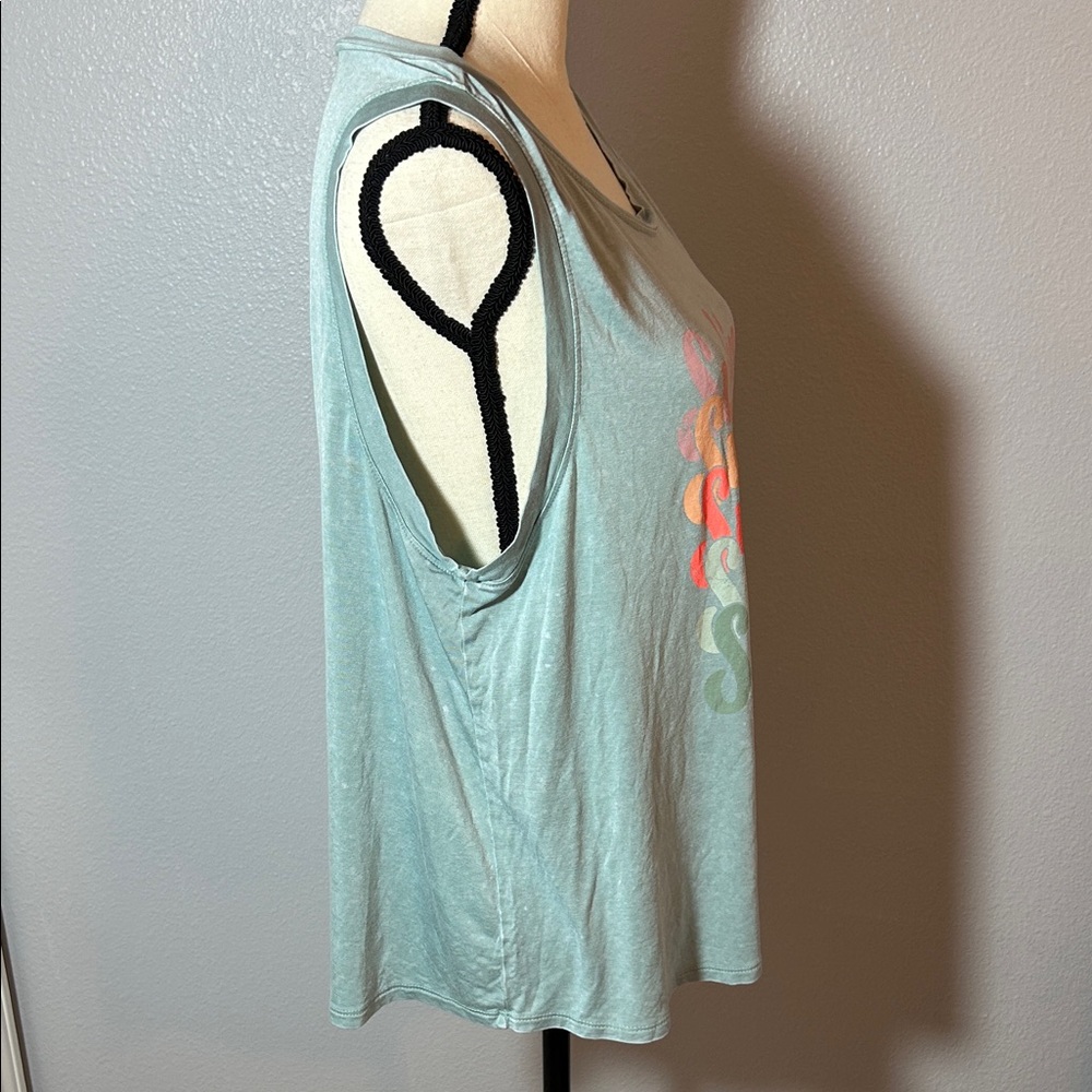 Maurices Sunkissed Graphic Tank Top - Light Blue - Picture 5 of 7